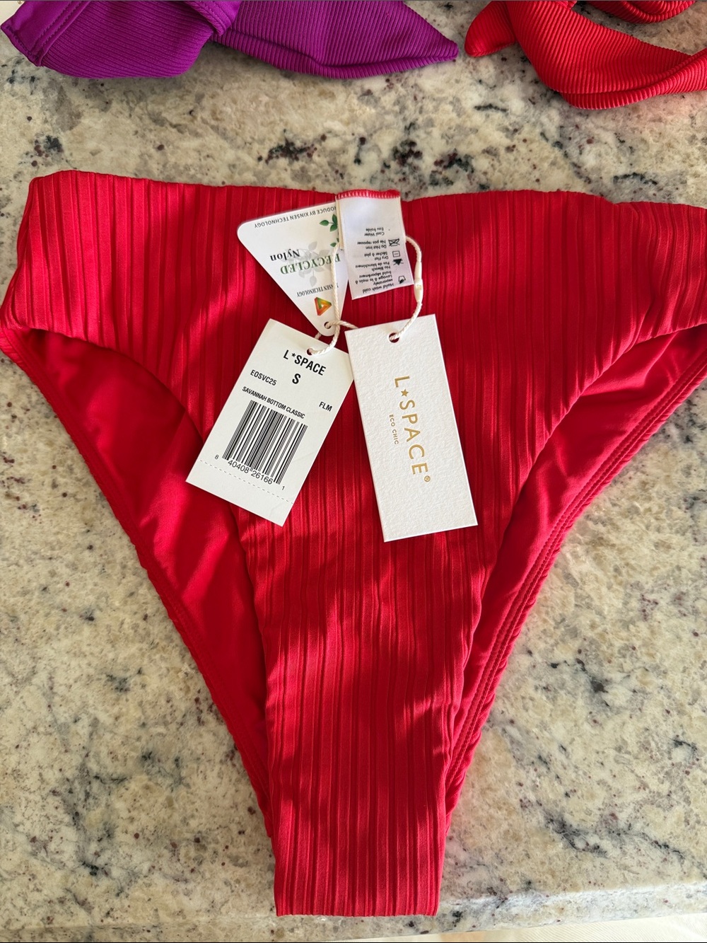 l*space Ribbed Bikini Bottom ~ Savannah bottom Classic ~ color flame